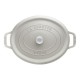 Cocotte en fonte ovale truffe blanche 31 cm