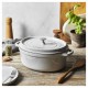 Cocotte en fonte ovale truffe blanche 31 cm