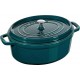Cocotte en fonte ovale La Mer 31 cm