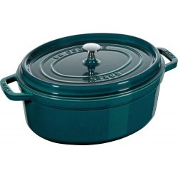 Cocotte en fonte ovale La Mer 31 cm