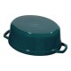 Cocotte en fonte ovale La Mer 31 cm
