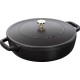 Sauteuse fonte Chistera avec couvercle noir mat Ø 28 cm
