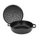 Sauteuse fonte Chistera avec couvercle noir mat Ø 28 cm
