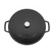 Sauteuse fonte Chistera avec couvercle noir mat Ø 24 cm