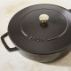 Sauteuse fonte Chistera avec couvercle noir mat Ø 24 cm