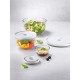 Lot de bols en verre Fresh & Save avec couvercle 12 - 18 - 24 cm