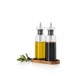 Huilier et vinaigrier verre Aromapur avec plateau bois 300 ml 