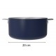 Casserole inox La Merveilleuse bleu myrtille Ø 20 cm