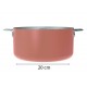 Casserole inox La Merveilleuse rose guimauve Ø 20 cm