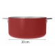 Casserole inox La Merveilleuse rouge passion Ø 20 cm