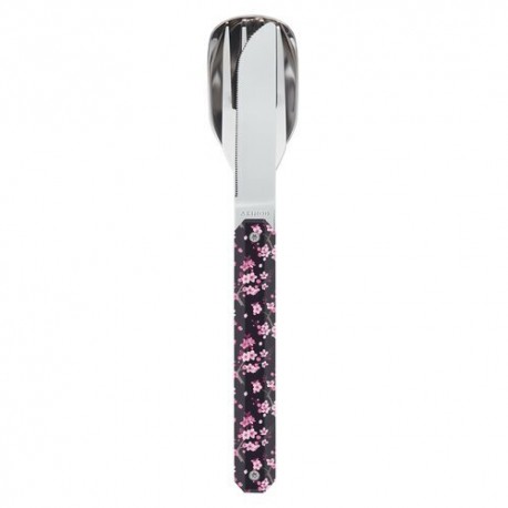 Couverts nomades aimantés 12:34 fleur de cerisier