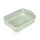 Plat à four rectangulaire céramique vert sauge Appolia 25 cm