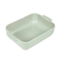 Plat à four rectangulaire céramique vert sauge Appolia 25 cm