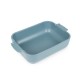 Plat à four rectangulaire céramique bleu céleste Appolia 25 cm