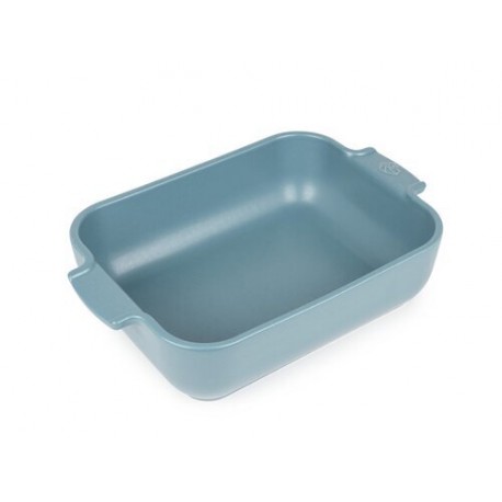 Plat à four rectangulaire céramique bleu céleste Appolia 25 cm