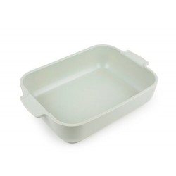 Plat à four rectangulaire céramique vert sauge Appolia 32 cm