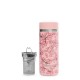 Théière isotherme avec filtre Flowers pastel rose 40 cl