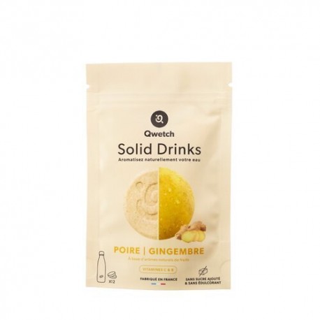 Pastille Solid Drinks arôme poire et gingembre - par 12