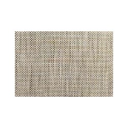 Set de table pvc basic tresse gris nature 46x33cm