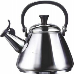 Bouilloire à siffler acier émaillé inox 2.1l