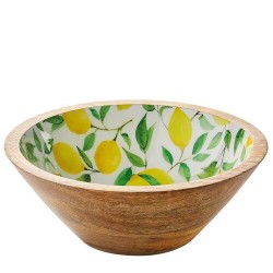 Saladier bois de mangue et résine Lemon ø 20 cm