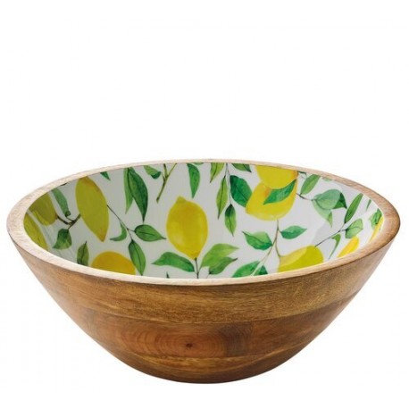 Saladier bois de mangue et résine Lemon ø 30 cm