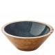 Saladier bois de mangue et résine Mineral coal ø 20 cm