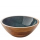 Saladier bois de mangue et résine Mineral coal ø 30 cm
