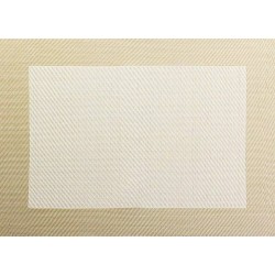 Set de table pvc bord blanc casse 46x33cm