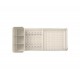 Égouttoir à vaisselle compact beige 46,3 x 20 x 12,5 cm