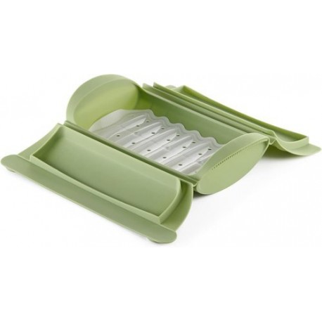 Papillote cuisson vapeur silicone vert 2 personnes