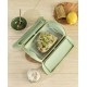 Papillote cuisson vapeur silicone vert 2 personnes