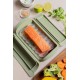 Papillote cuisson vapeur silicone vert 2 personnes