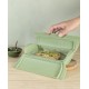 Papillote cuisson vapeur silicone vert 2 personnes