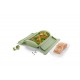 Papillote cuisson vapeur silicone vert 2 personnes