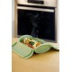 Papillote cuisson vapeur silicone vert 2 personnes
