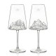 Verre a vin Topographic Mont blanc et Mont Everest - par 2