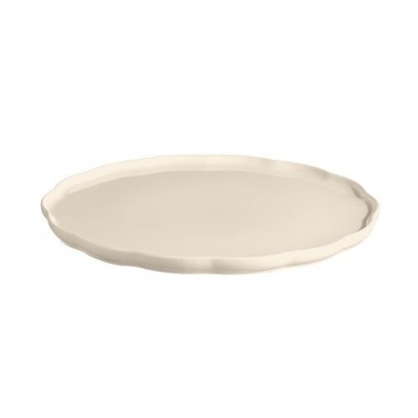 Plat rond céramique Madeleine argile ø 31 cm