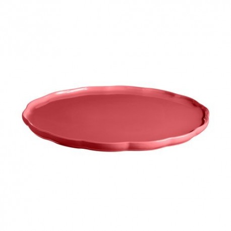 Plat rond céramique Madeleine rose candy ø 31 cm