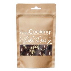 Perle comestible chocolat noir et dorée 50 g Perle comestible chocolat noir et dorée 50 g