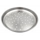 Plaque à pizza perforée inox 28 cm