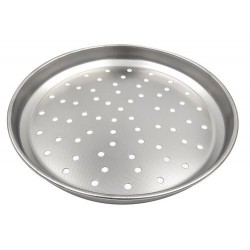 Plaque à pizza perforée inox 28 cm Plaque à pizza perforée inox 28 cm