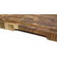 Billot bois de bout avec rigole teck Stolf 44 x 29,5 x 3,2 cm