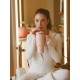 Travel cup isotherme bouchon étanche rose pastel 90 cl