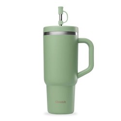 Travel cup isotherme bouchon étanche vert tilleul 90 cl