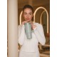 Travel cup isotherme bouchon étanche vert tilleul 90 cl