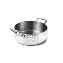 Faitout trilply inox miroir martelé ø 28 cm