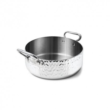Faitout trilply inox miroir martelé ø 28 cm