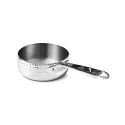 Casserole basse trilply inox miroir martelé ø 20 cm
