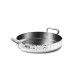 Sautoir trilply inox miroir martelé ø 28 cm